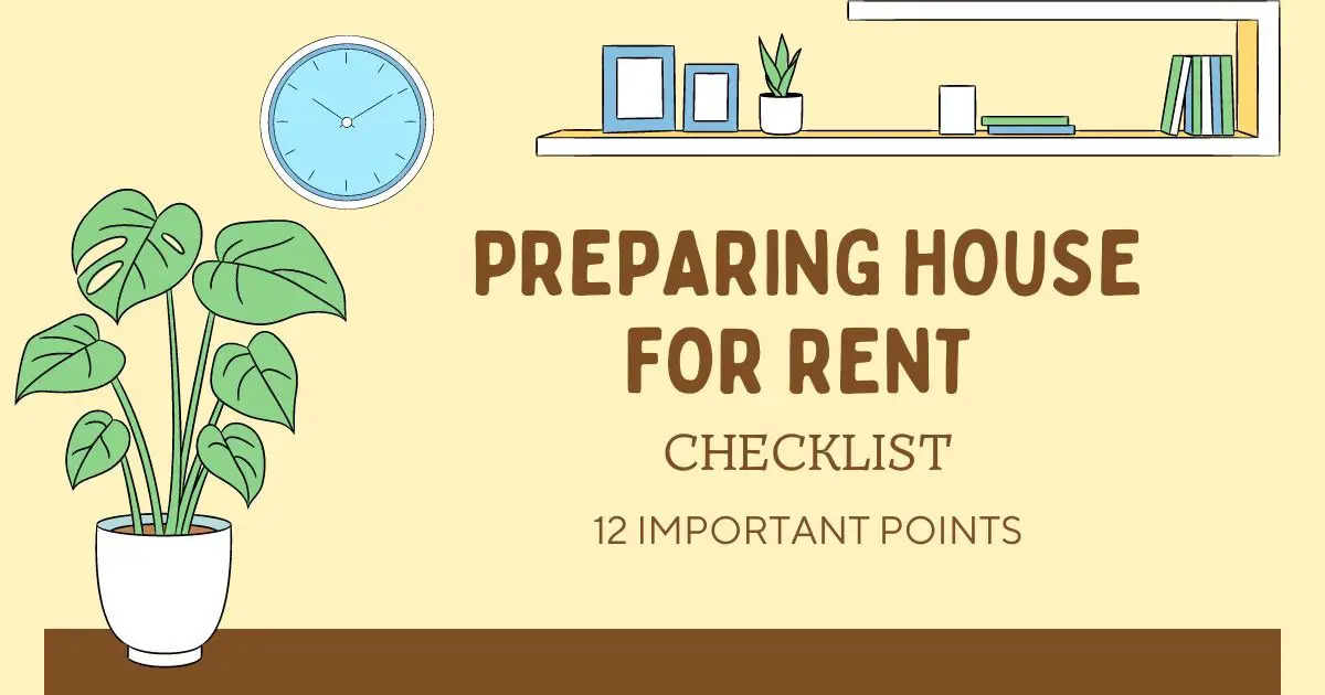 Preparing house for rent checklist